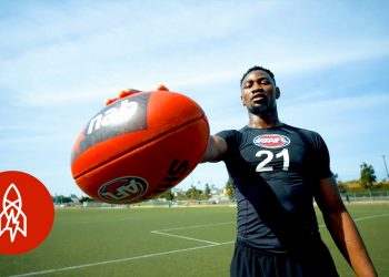 Scouting American Giants for Aussie Rules Football