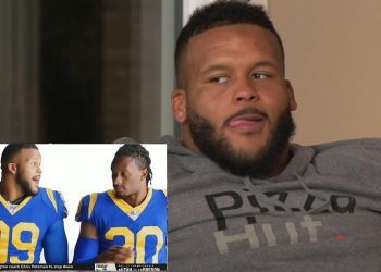 Aaron Donald Hosts MNF Watch Party with Teammates & Comedian Desi Banks!