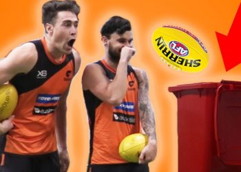 KICKING CHALLENGE – Giants Players Try the Aussie Rules Kick Challenge
