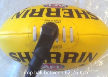 How to pump up an Australian Rules Football