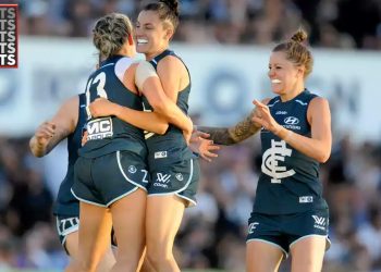 Fans Pack Stadium at First Women’s Aussie Rules Football Game