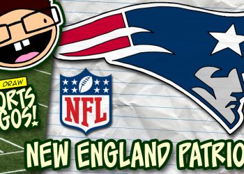 How to Draw NEW ENGLAND PATRIOTS Logo (NFL National Football League) Narrated Step-by-Step Tutorial