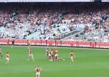 Aussie Rules Football @ the MCG. Hawthorn vs Collingwood