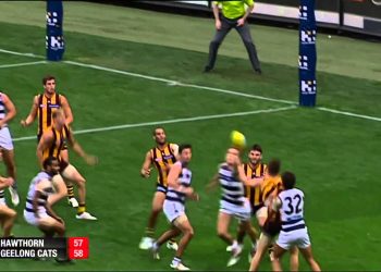 Aussie Rules Football Hawthorn Vs Geelong