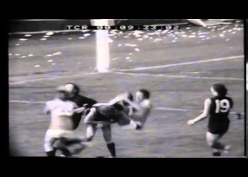 Aussie Rules football high marks Ken Whelan 100th goal