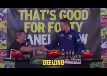 Aussie Rules TGFF panel shows players from Geelong Football Club in 2019