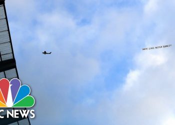'White Lives Matter' Banner Flown Above English Premier League Game | NBC News NOW