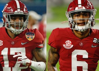 NFL Draft Talk | Will Jaylen Waddle and DeVonta Smith be top 10 picks? | NFL News | NFL Mock Draft