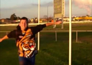 Aussie rules football trickshots