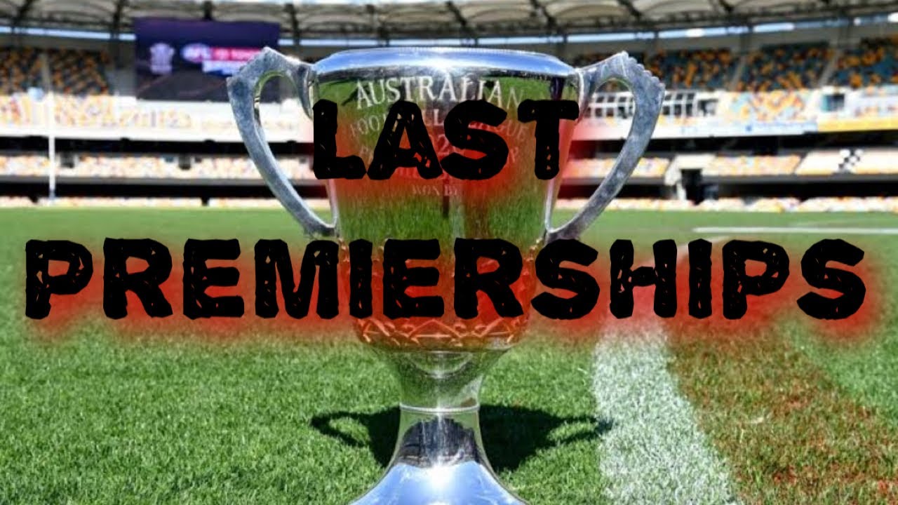 Every AFL Team’s Last Premiership Win