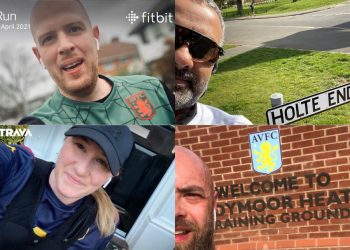 Aston Villa encouraging fans to keep on running