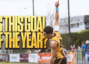 Did Tyler Brockman just kick Goal of the Year in his 3rd ever VFL game?!