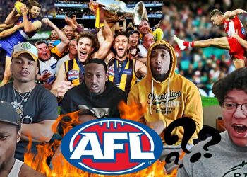 AMERICAN FOOTBALL PLAYERS REACT TO "What is AFL? Aussie Rules Explained"