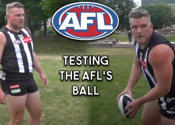 Pat McAfee Tests The Australian Football League's Ball