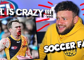 IRISH GUY Reacts to AFL BIGGEST HITS EVER ||  FIRST TIME REACTION