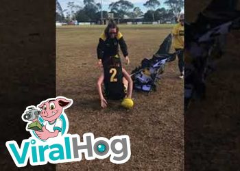 Aussie Rules Football Banner Fail || ViralHog