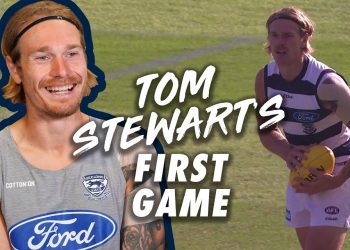 Tom Stewart's Aussie Rules Debut