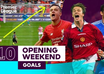 10 UNBELIEVABLE opening weekend goals! | Premier League | Coutinho, Beckham, Lampard & more!