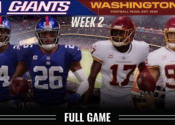 New York Giants vs Washington Football Team – NFL Week 1 Full Game 2021 – Madden 22 NFL Sim