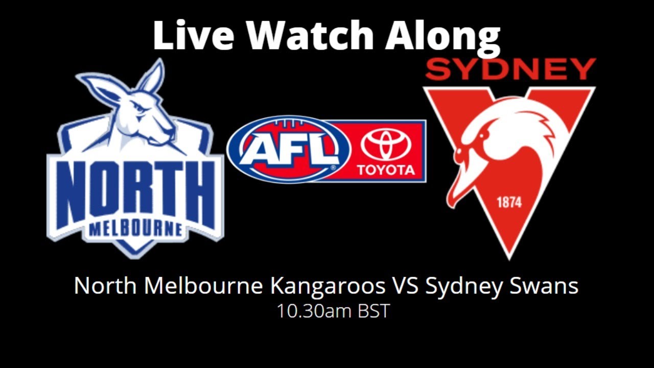 Rob Reacts… Aussie Rules – AFL – North Melbourne Kangaroos VS Sydney Swans – Live Watch Along