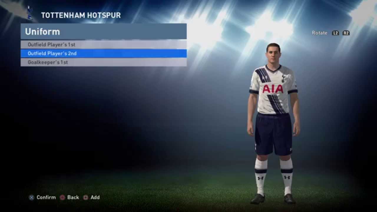 PES 2016: All Licensed Barclays premier league Kits 15/16