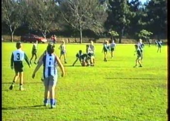 Aussie Rules Football match – Westminster school vs unknown school – 1992