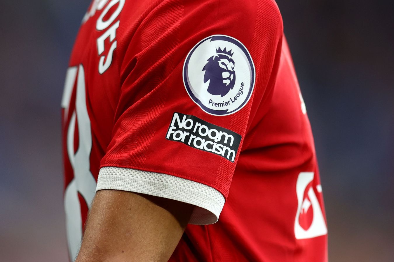 Leicester City v Manchester United - No Room For Racism sleeve badge