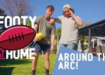 AROUND THE ARC | Footy at Home with Caden and Cookson