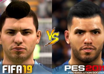 FIFA 19 Vs. PES 2019 | Player Faces | English Premier League | Gameplay Comparison