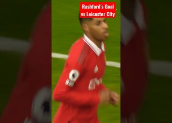 Rashford's Goal (Man United) vs Leicester City – English Premier League #football #shorts #rashford