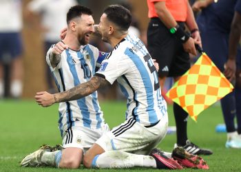 Lionel Messi’s first words after Argentina’s World Cup triumph revealed as Leandro Paredes recalls ‘incredible hug’ with his captain