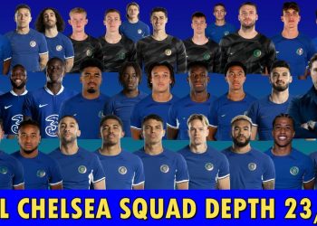 FULL CHELSEA BEST POTENTIAL SQUAD DEPTH FOR THE ENGLISH PREMIER LEAGUE 2023/24 SEASON
