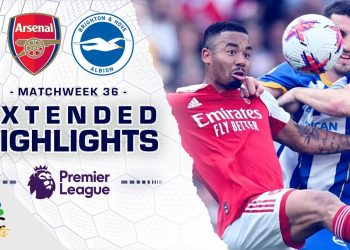 Arsenal v. Brighton | PREMIER LEAGUE HIGHLIGHTS | 5/14/2023 | NBC Sports