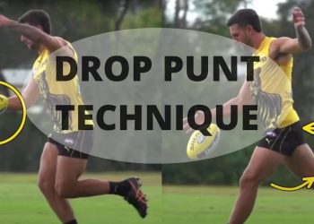AFL kicking technique