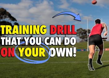 Training drill that you can do on your own! Aussie Rules AFL