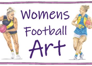 60 Aussie Rules Player Portraits by DJ Williams – Womens Football Art.
