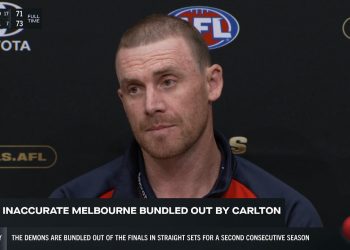 'Feeling pretty shattered…' | Melbourne Demons Press Conference | Semi Final, 15/09/23 | Fox Footy