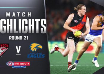 Essendon v West Coast Highlights | Round 21, 2023 | AFL