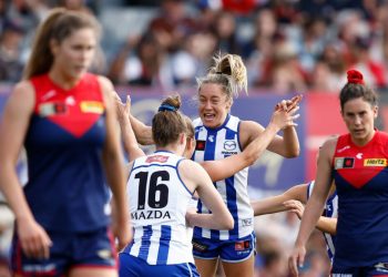Kangaroos thrash reigning premiers in AFLW qualifying final boilover