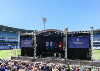 AFL legend Ron Barassi farewelled at MCG state memorial