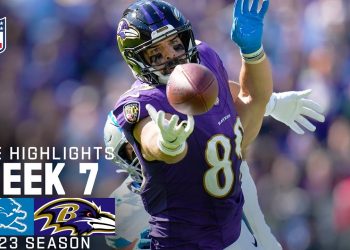 Detroit Lions vs. Baltimore Ravens Game Highlights | NFL 2023 Week 7