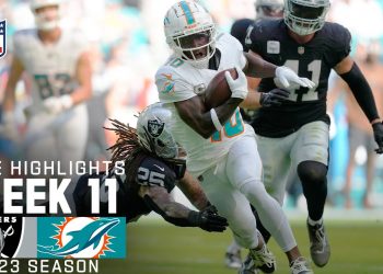 Las Vegas Raiders vs. Miami Dolphins Game Highlights | NFL 2023 Week 11