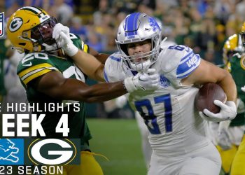Detroit Lions vs. Green Bay Packers | 2023 Week 4 Game Highlights