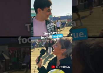 Aussie Rules or American Football? Santa Monica's Funniest Mix-Up!