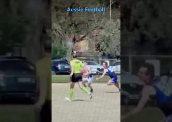Aussie football. Australian rules football goal. #viral #shorts #football