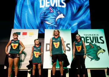 AFL’s newest club goes back to the future with traditional jumper as stadium furore rages on