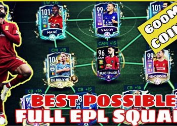 THE BEST POSSIBLE FULL ENGLISH PREMIER LEAGUE SQUAD BUILDER IN FIFA MOBILE 20! 600 MILLION COINS!