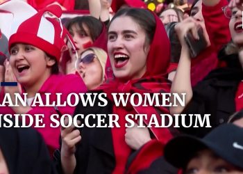Iran allows women inside stadium to watch men’s league football match after easing 40-year-old ban