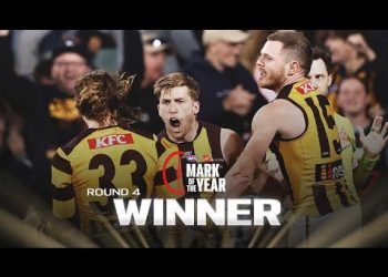 Moore soars for Mark of the Year nomination | Round 4, 2024 | AFL