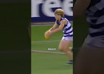 Gary Ablett Jr kicked his first goal in the AFL on this day 22 years ago #afl #footy #geelongcats